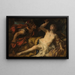 Tarquinius et Lucrèce - Johann Michael Rottmayr — framed artwork on a wall