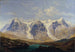Wetterhorn, Mettenberg e Eiger con i ghiacciai di Grindelwald tra i due - Johann Michael Sattler — vista dell’opera