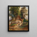 Auberge du village - Johann Nepomuk Passini — gerahmtes Bild an der Wand