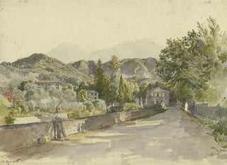 Johann Nepomuk Rauch - Ingresso a Marglia Colla Villa del Marchese Luchesimi.webp