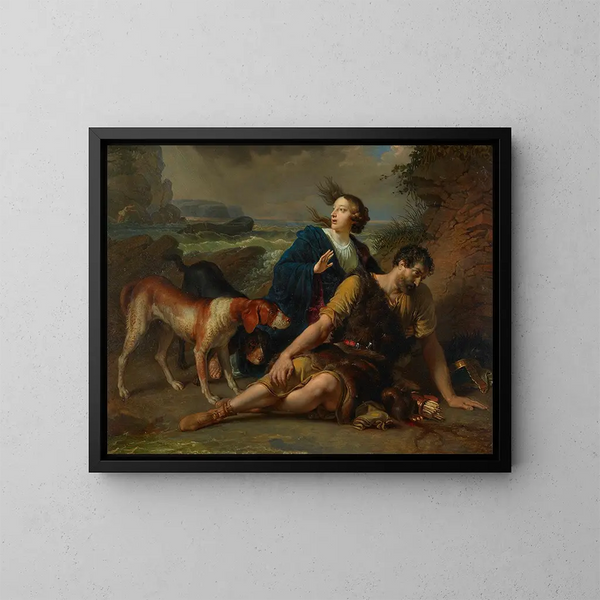 Arindal e Daura - Johann Peter Krafft — quadro incorniciato alla parete