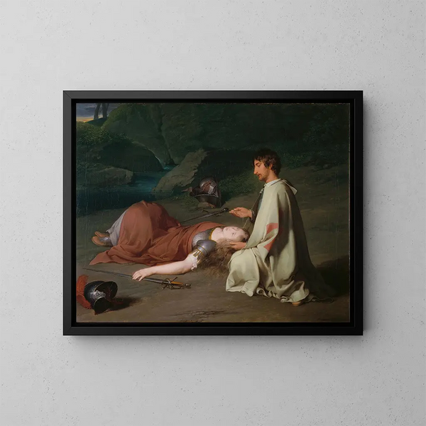 Der Tauf von Chlorinde - Johann Peter Krafft — gerahmtes Bild an der Wand