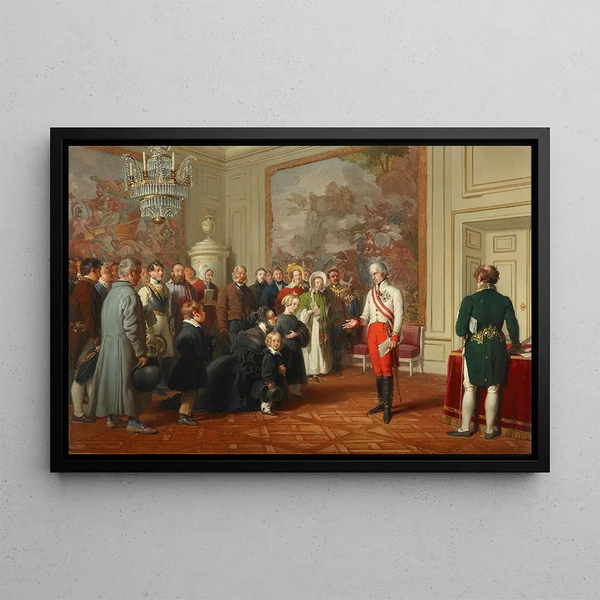 Johann Peter Krafft - Kaiser Franz I erteilt allgemeine Audienz.webp