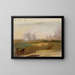 Studie einer Landschaft mit brennenden Bäumen im Hintergrund - Johann Peter Krafft — gerahmtes Bild an der Wand