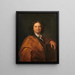 Portrait of an unknown artist - Johann Rudolf Huber the Elder — framed artwork on a wall