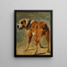 Bernese Mountain Dog Painting - Johann Till the Younger — framed artwork on a wall