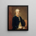 Portrait von Carl Justinien von Holzhausen - Johann Wilhelm Hoffnas — gerahmtes Bild an der Wand