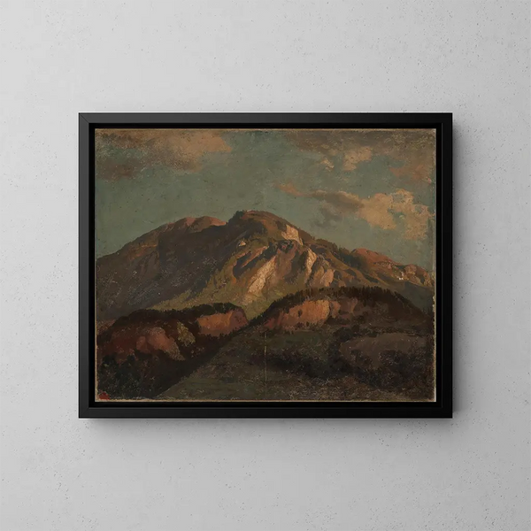 Montagne ben in Grigioni - Johann Wilhelm Schirmer — quadro incorniciato alla parete