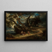 L'embuscade - Johann Wilhelm Schirmer — quadro incorniciato alla parete