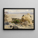 Felsenstrand - Johann Wilhelm Schirmer — gerahmtes Bild an der Wand