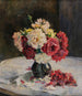 Un bouquet di rose in un vaso - Johanna Løssl — vista dell’opera