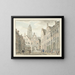 Rue Nieuwstraat a Utrecht con vista sulla Domtoren - Johanna de Bruyn — quadro incorniciato alla parete