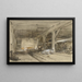 Interno di stalla - Johannes Bosboom — quadro incorniciato alla parete