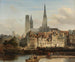 Le quai de Paris à Rouen - Johannes Bosboom — vista dell’opera