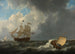 Navi in un Mare Agitato - Johannes Christiaan Schotel — vista dell’opera