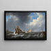 Eaux turbulentes - Johannes Christiaan Schotel — gerahmtes Bild an der Wand
