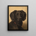 Setter noir - Johannes Christian Deiker — gerahmtes Bild an der Wand