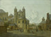 Fantastische Stadtlandschaft mit romanischer Kirche - Johannes Huibert Prins — Ansicht des Kunstwerks