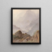 Berglandschaft mit Gämse im Tirol - Johannes Tavenraat — gerahmtes Bild an der Wand