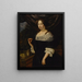 Portrait einer Dame - Johannes Vollevens — gerahmtes Bild an der Wand