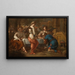 Abraham e l'angelo - Johannes Voorhout — quadro incorniciato alla parete