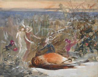 Wer hat Cock Robin getötet? Eine Studie - John Anster Fitzgerald — Ansicht des Kunstwerks