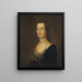Ritratto di Miss Hamilton - John Astley — quadro incorniciato alla parete