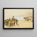 Donkeys' Rides on the Sands of Whitley - John Atkinson — framed artwork on a wall