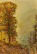 Ein Jäger von Kaninchen auf einer Straße am Flussufer - John Atkinson Grimshaw — Ansicht des Kunstwerks
