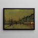 Quai de Greenock de nuit - John Atkinson Grimshaw — framed artwork on a wall