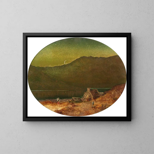 Le Croissant - John Atkinson Grimshaw — quadro incorniciato alla parete