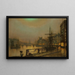 Whitby la nuit - John Atkinson Grimshaw — framed artwork on a wall