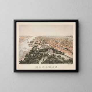 Hoboken - John Bachmann — gerahmtes Bild an der Wand