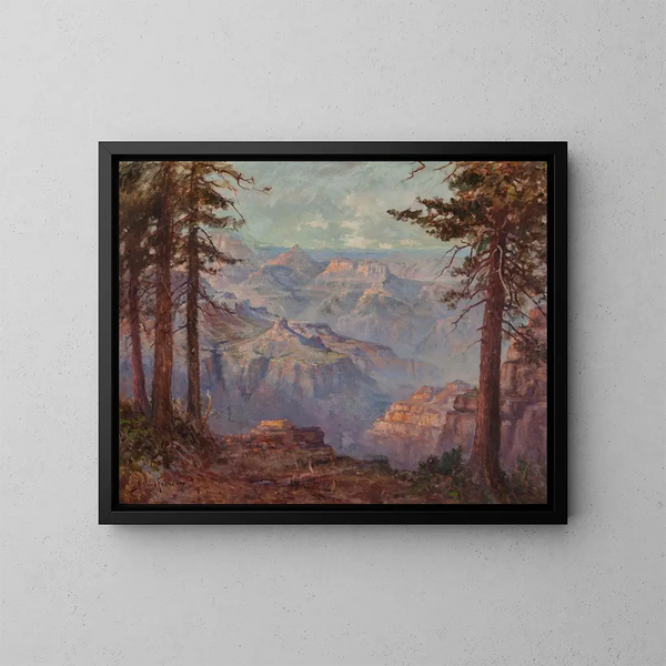 Großes Gemälde des Grand Canyon in Arizona - John Bond Francisco — gerahmtes Bild an der Wand