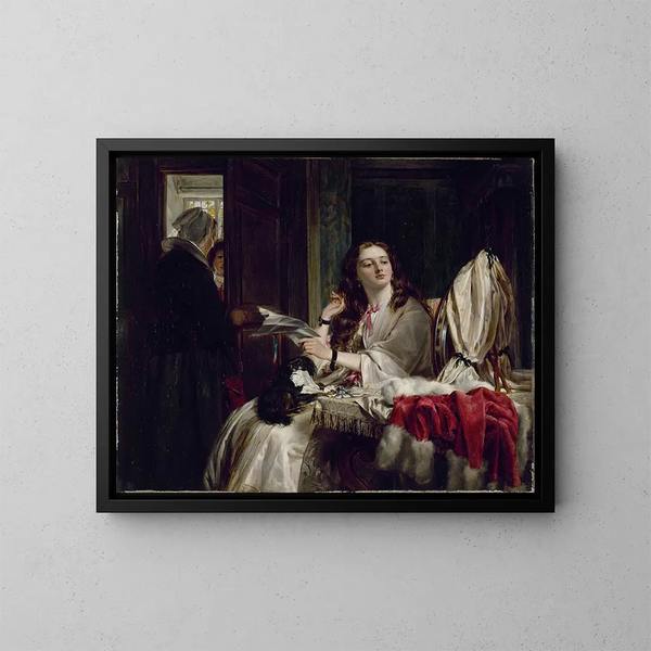 Il Mattino di San Valentino - John Callcott Horsley — quadro incorniciato alla parete