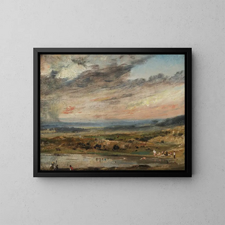 John Constable - Hampstead Heath with Pond and Bathers.webp