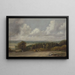 Scene of plowing in Suffolk - John Constable — framed artwork on a wall