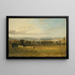 Skizze von Leighton Hall Lancashire die Hügel des Lake District darüber hinaus - John Constable — gerahmtes Bild an der Wand
