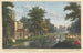 View of the Rear of the Cassina, part of the Serpentine River ending with the waterfall in the garden of the Earl of Burlington in Chiswick - John Donowell — artwork view