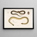 Penang Hypserina Hypserina Hardwickii 2. Serpente di mare in corsa di Hardwick, Lapemis Hardwickii - John Edward Gray — quadro incorniciato alla parete