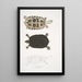 Tortue Thugi Emys Thugi - John Edward Gray — quadro incorniciato alla parete