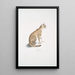 Beau chat Felis ornata - John Edward Gray — quadro incorniciato alla parete