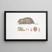 Rat di bambù cinese Rhizomys sinensis - John Edward Gray — quadro incorniciato alla parete