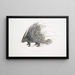 Ippocampo a cresta indiano Hystrix cristata - John Edward Gray — quadro incorniciato alla parete
