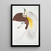 Petit oiseau de paradis Paradisea minor - John Edward Gray — quadro incorniciato alla parete
