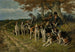 The Hunting Dogs of New Forest - John Emms — artwork view