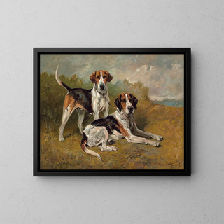 John Emms - Two Hounds Resting.webp