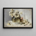 Roses - John Ferguson Weir — framed artwork on a wall