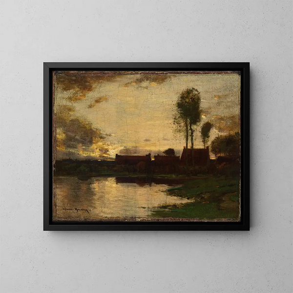 Kleinbild Gemälde - John Francis Murphy — gerahmtes Bild an der Wand