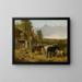 Eine friedliche Farm - John Frederick Herring Jr. — gerahmtes Bild an der Wand